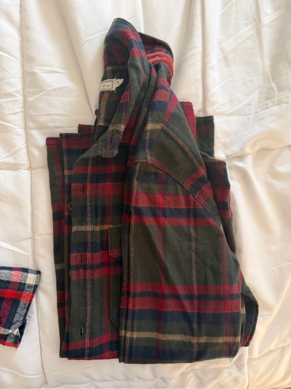 Plaid Fleece Joggers in Red & Green - Casual Men's Sweatpants